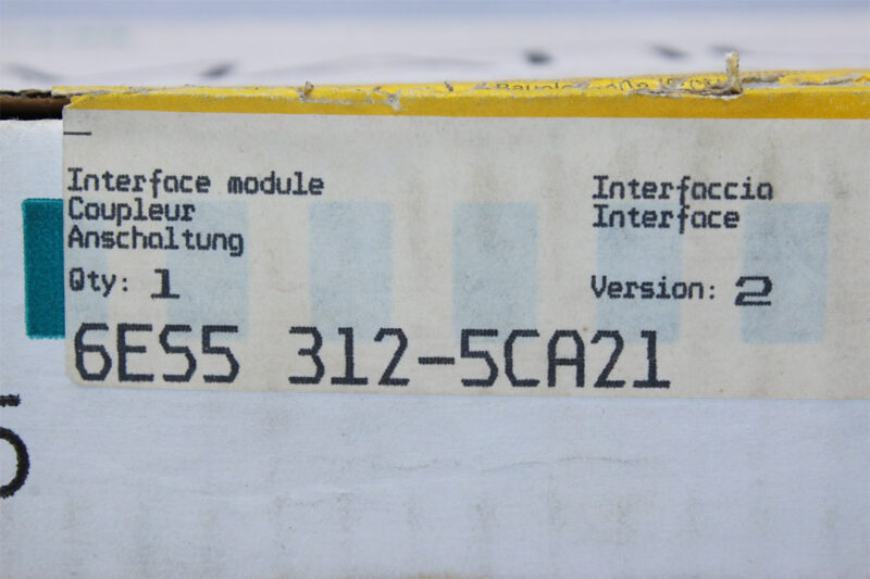 SIEMENS 6ES5 312-5CA21 Interface Module