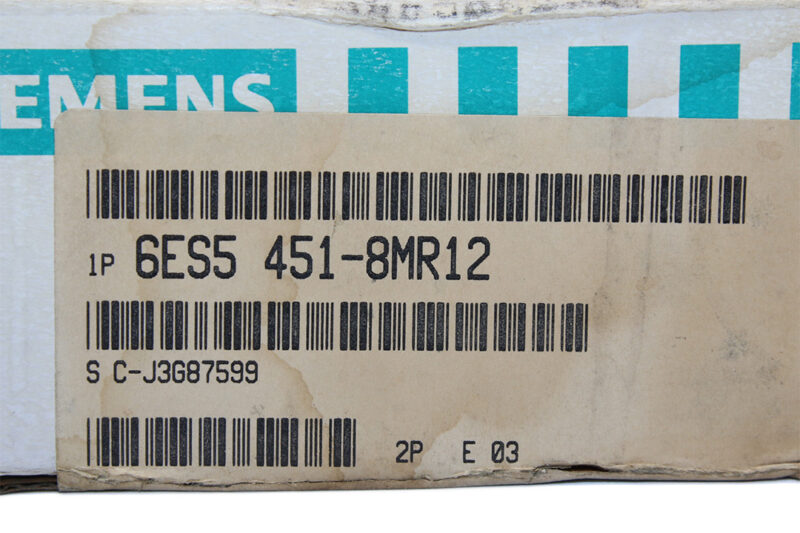 SIEMENS 6ES5 451-8MR12 RELAY OUTPUT MODULE