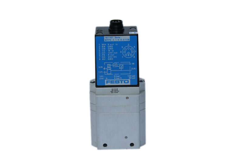 FESTO MPPE-3-1/4-6-010-B PROPORTIONAL PRESSURE REGULATOR 161167 - Image 3