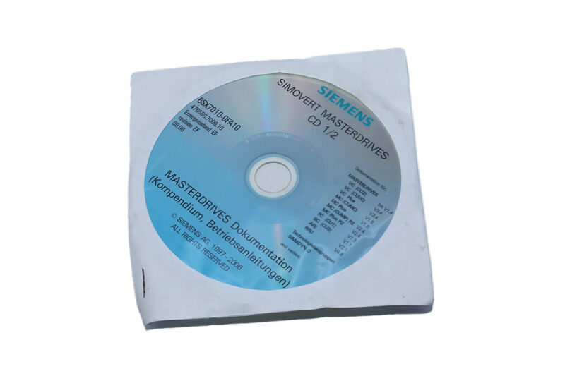 SIEMENS 6SX7010-0FA10 Compact Disk Simovert Masterdrives CD1/2 476590.7006.10