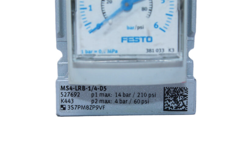 FESTO MS4-LRB-1/4-D5 PRESSURE REGULATOR 527692