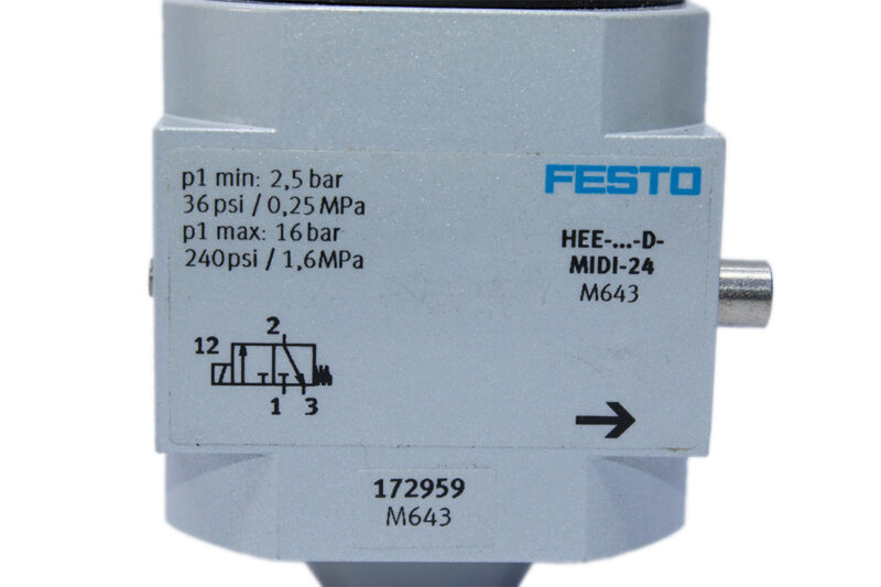 FESTO HEE-D-MIDI-24 ON/OFF VALVE 172959