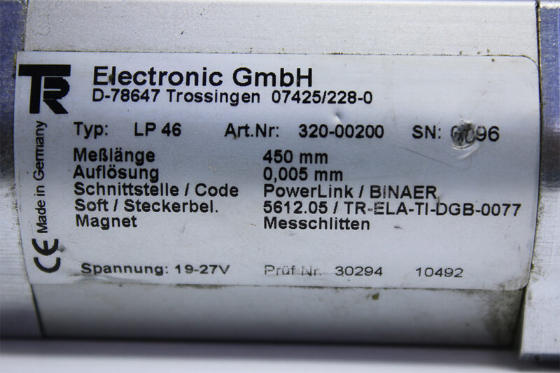 TR ELECTRONIC LP46 LINEAR ENCODER 320-00200