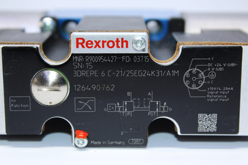 REXROTH R900954427 PRESSURE REDUCING VALVE 3DREPE 6 C-21/25EG24K31/A1M