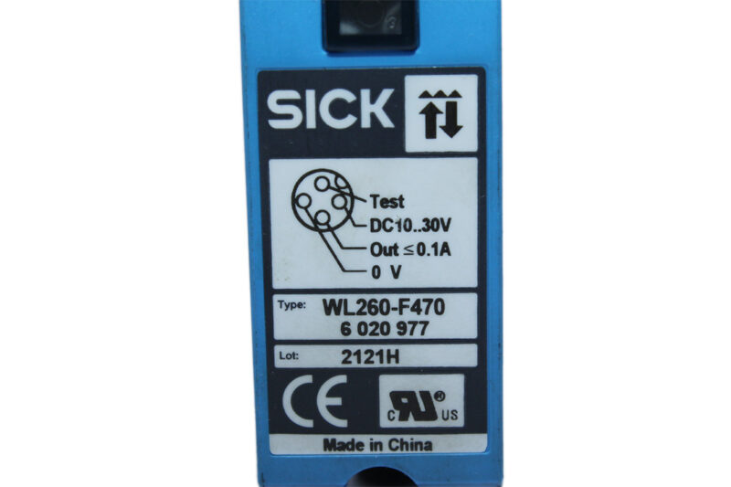 SICK WL260-F470 PHOTOELECTRIC RETRO-REFLECTIVE SENSOR 6020977