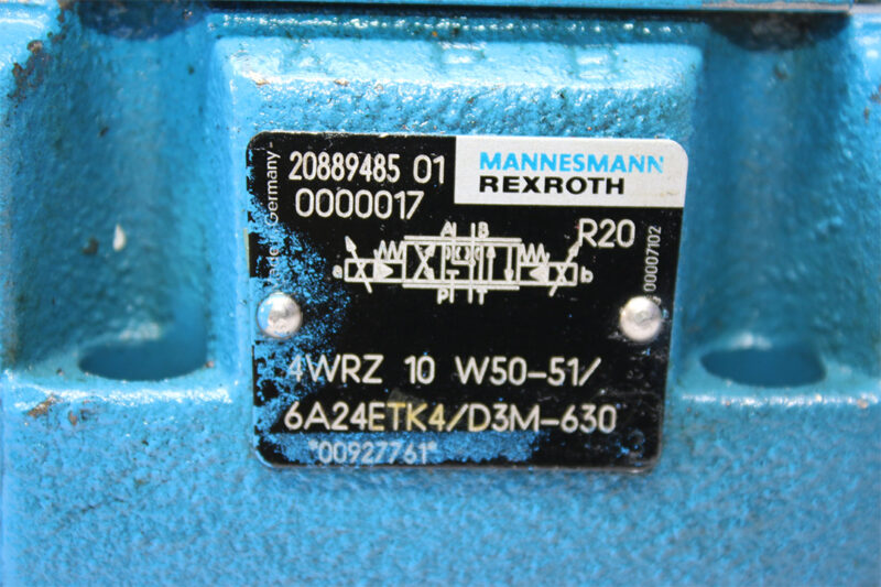 REXROTH R900494165 PROPORTIONAL PRESSURE REDUCING VALVE 4WRZ10W50-51/6A24ETK4/D3M-630 - Image 4
