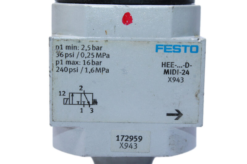 FESTO HEE-D-MIDI-24 ON/OFF VALVE 172959