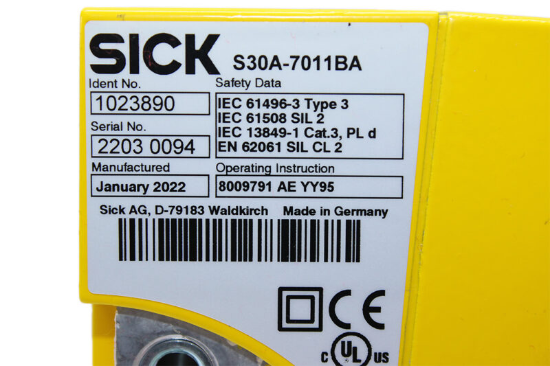 SICK S30A-7011BA SAFETY LASER SCANNER 1023890 - Image 3