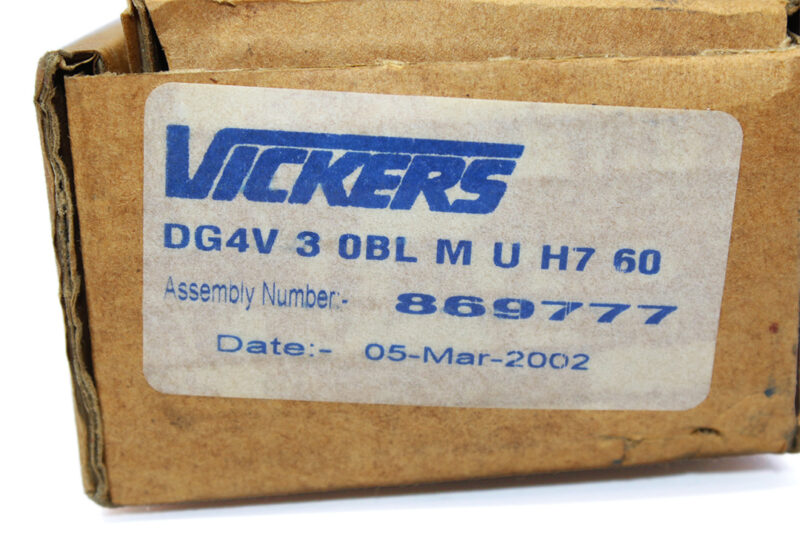 VICKERS DG4V 3 0BL M U H7 60 SOLENOID OPERATED DIRECTIONAL VALVE