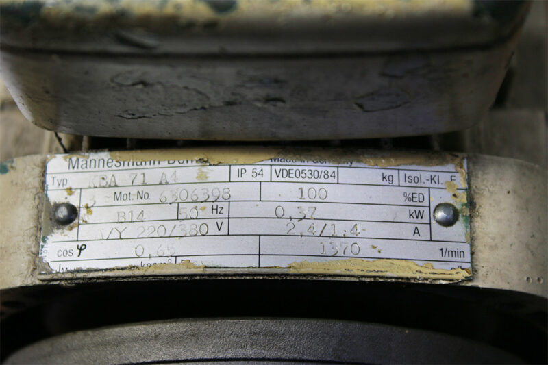 DEMAG KBA 71 A 4 CONICAL-ROTOR BRAKE MOTOR