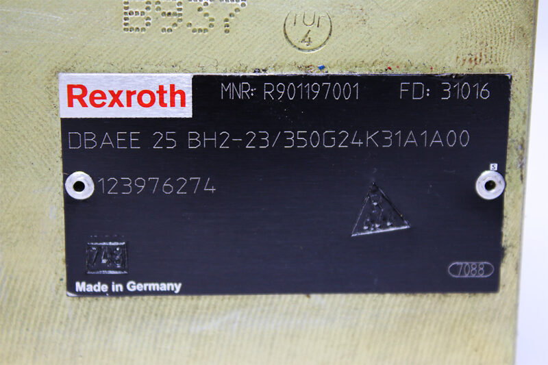 REXROTH R901197001 PUMP SAFETY BLOCK DBAEE25BH2-23/350G24K31A1A00