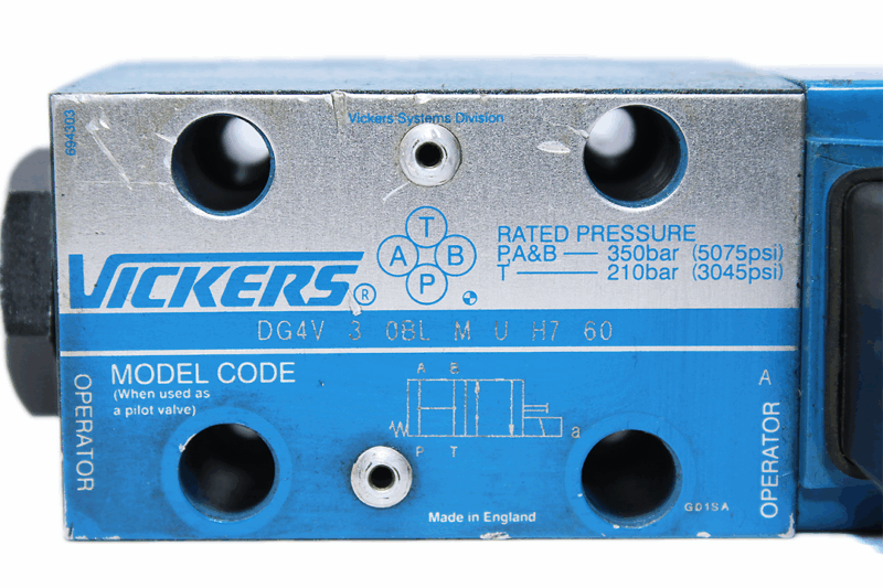 VICKERS DG4V 3 0BL M U H7 60 SOLENOID OPERATED DIRECTIONAL VALVE