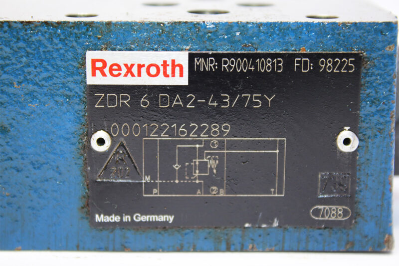 REXROTH R900410813 DIRECT OPERATED PRESSURE REDUCING VALVE ZDR 6 DA2-43/75Y