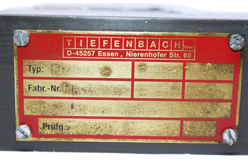 TIEFENBACH 510460 DIRECTIONAL CONTROL VALVE 503420R - Image 4