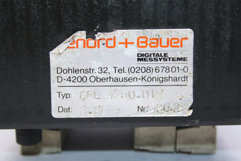 LENORD+BAUER GEL 4250.01 CONTROL PANEL