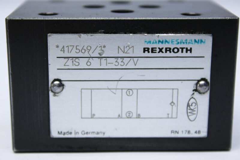 REXROTH R900417569 CHECK VALVE Z1S6T1-33/V