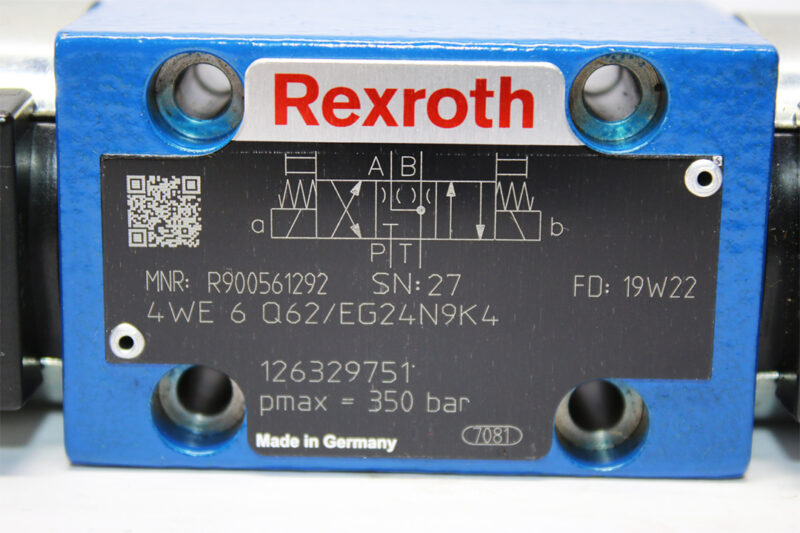 REXROTH R900561292 DIRECTIONAL CONTROL VALVE 4WE6Q62/EG24N9K4