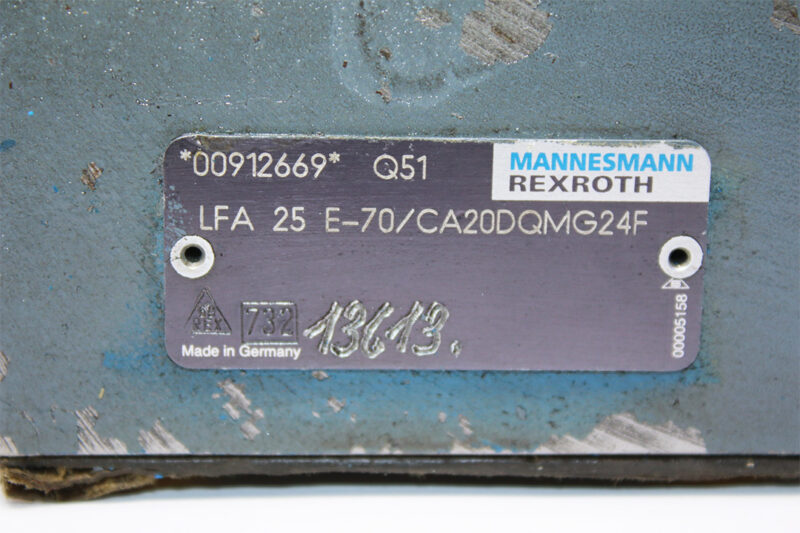 REXROTH E900912669 LOGIC COVER LFA25E-70/CA20DQMG24F