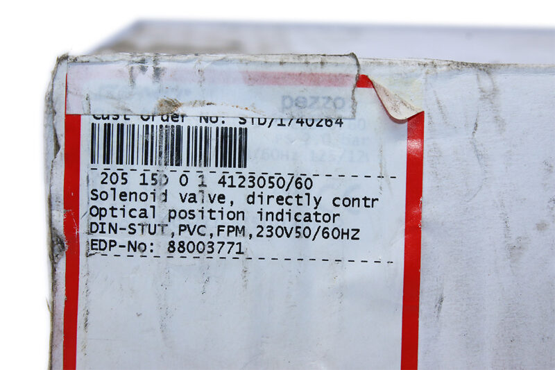 GEMU 205 15D 0 1 4123050/60 SOLENOID VALVE