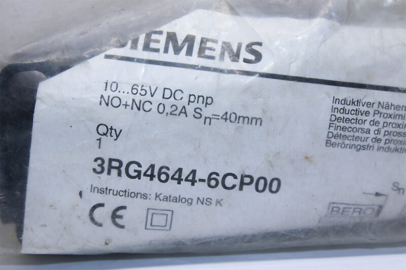 SIEMENS 3RG4644-6CP00 Inductive Proximity Switch
