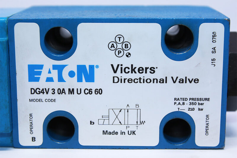 VICKERS DG4V 3 0A M U C6 60 SOLENOID OPERATED DIRECTIONAL VALVE