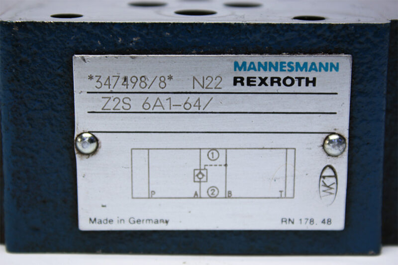 REXROTH R900347498 CHECK VALVE Z2S 6A1-64/