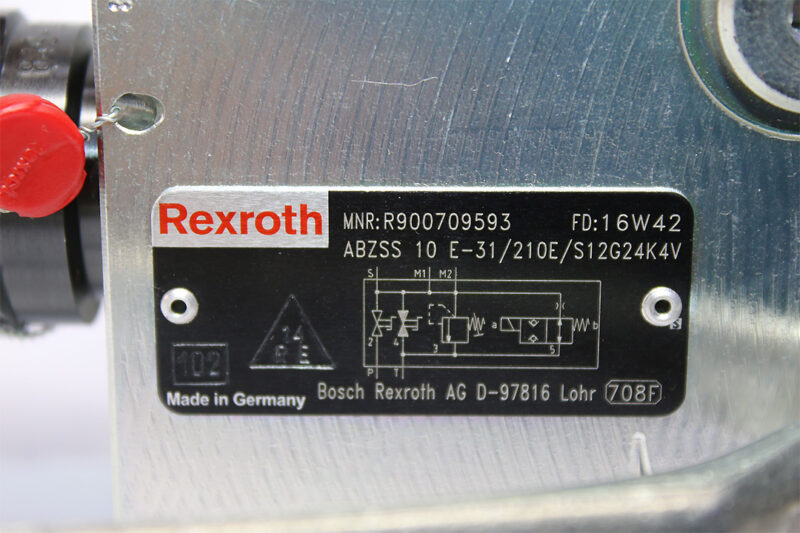 REXROTH R900709593 ACCUMULATOR SHUT-OFF BLOCKS ABZSS 10 E-31/210E/S12G24K4V