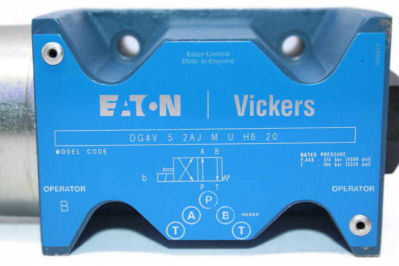VICKERS DG4V 5 2AJ M U H6 20 SOLENOID OPERATED DIRECTIONAL VALVE