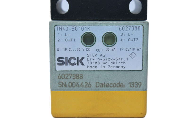 SICK IN40-E0101K SAFETY SWITCHE 6027388