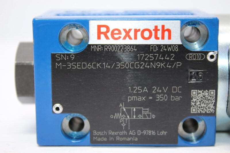 REXROTH R900223864 DIRECTIONAL CONTROL VALVE M-3SED6CK14/350CG24N9K4/P