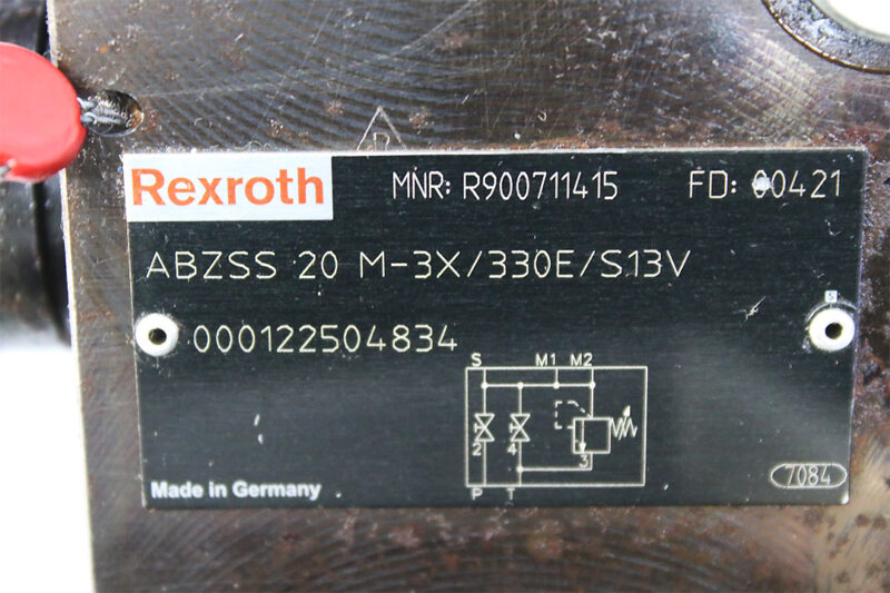 REXROTH R900711415 ACCUMULATOR SHUT-OFF BLOCKS ABZSS 20 M-3X/330E/S13V
