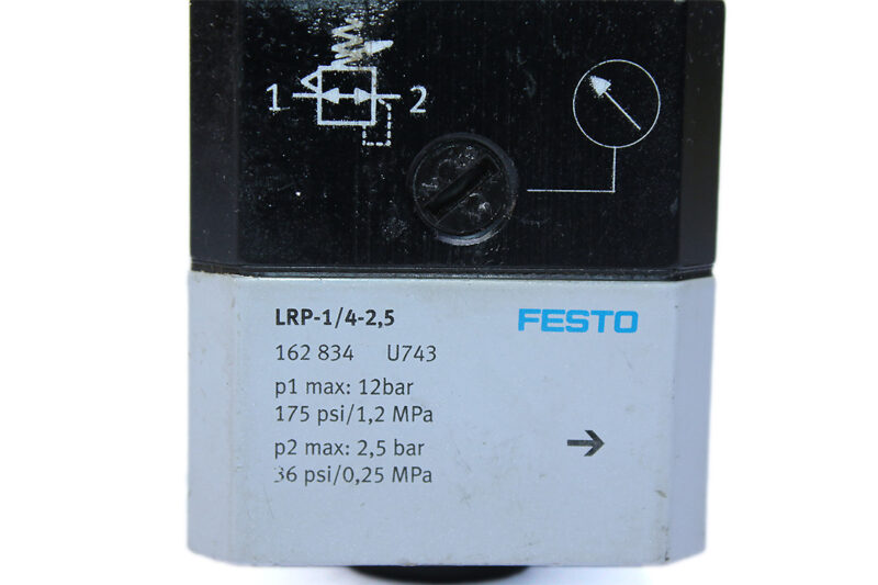 FESTO LRP-1/4-2,5 PRESSURE REGULATOR 162834