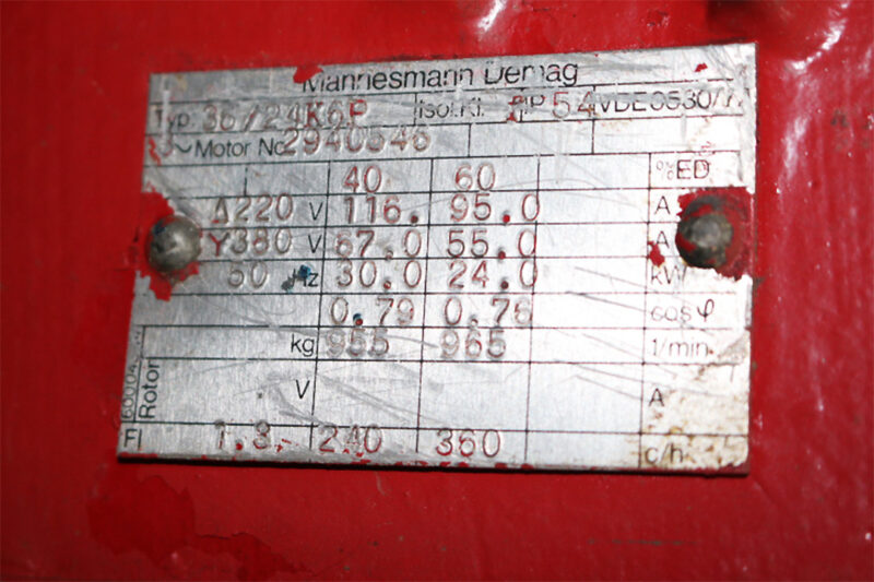 DEMAG 36/24K6P HOIST MOTOR