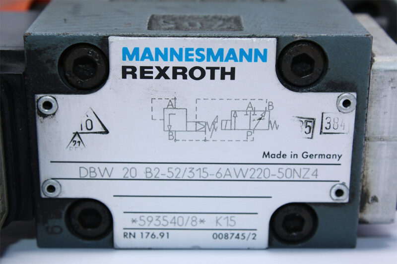REXROTH DBW20B2-52/315-6AW220-50NZ4 PRESSURE RELIEF VALVE PILOT OPERATED