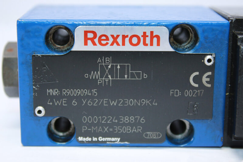 REXROTH R900909415 DIRECTIONAL CONTROL VALVE 4WE6Y62/EW230N9K4