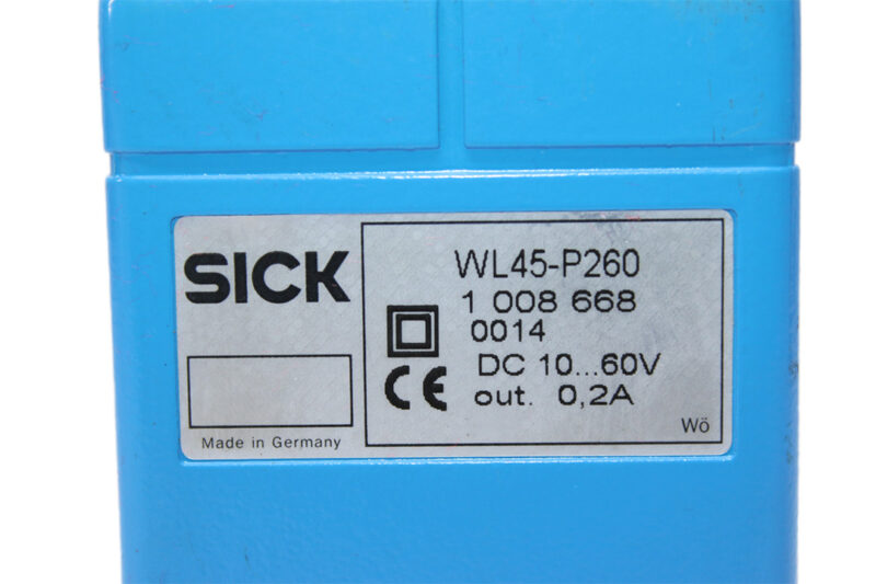 SICK WL45-P260 PHOTOELECTRIC RETRO-REFLECTIVE SENSOR 1008668