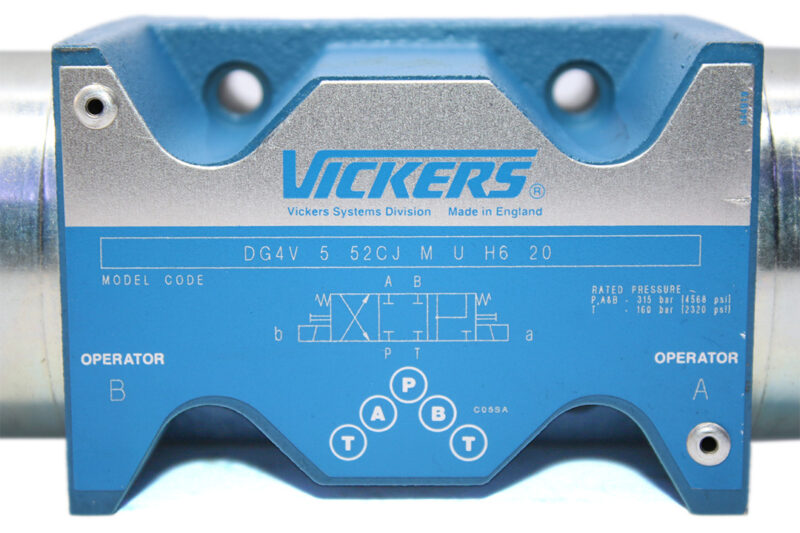 VICKERS DG4V 5 52CJ M U H6 20 SOLENOID OPERATED DIRECTIONAL VALVE