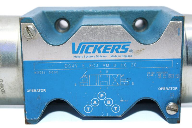 VICKERS DG4V 5 8CJ VM U H6 20 SOLENOID OPERATED DIRECTIONAL VALVE