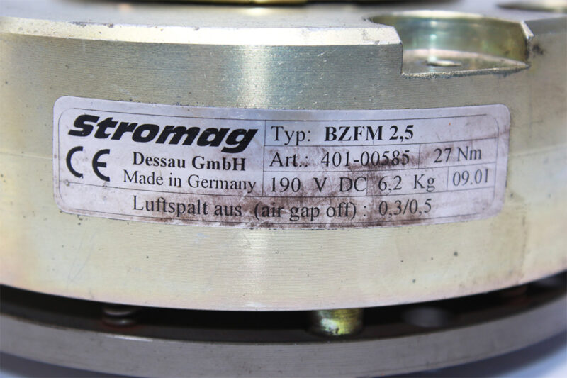 STROMAG BZFM 2.5 ELECTROMAGNETIC BRAKE 401-00585