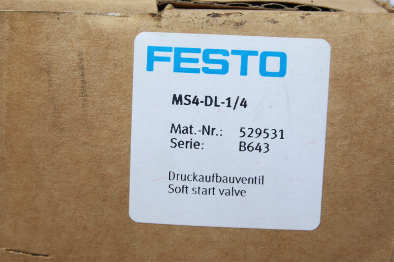 FESTO MS4-DL-14 SOFT START VALVE 529531