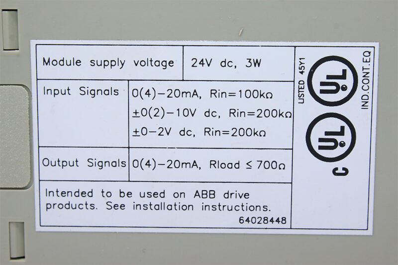 ABB NAIO-03 ANALOG EXTENSION MODULE - Image 3