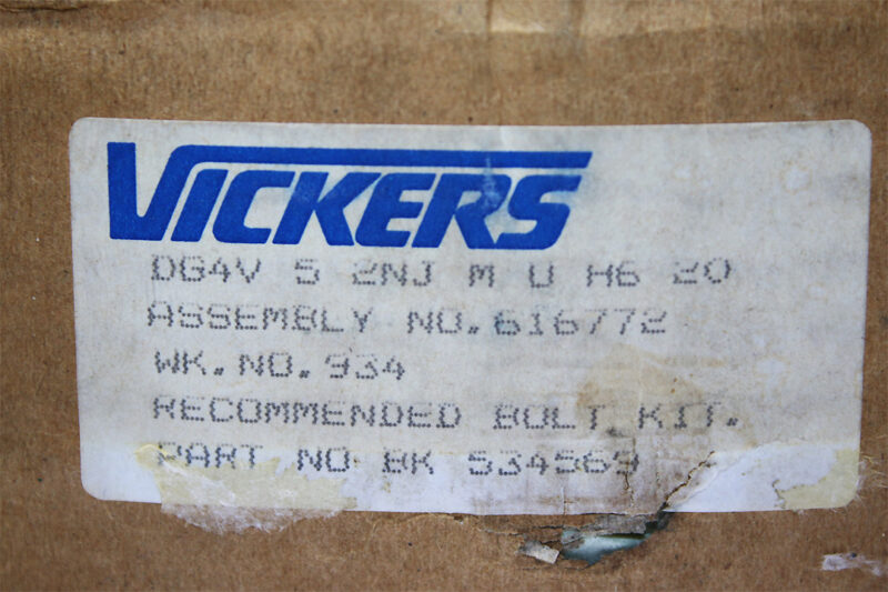 VICKERS DG4V 5 2NJ M U H6 20 SOLENOID OPERATED DIRECTIONAL VALVE