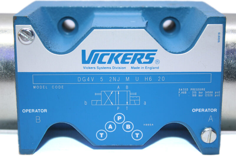 VICKERS DG4V 5 2NJ M U H6 20 SOLENOID OPERATED DIRECTIONAL VALVE - Image 3