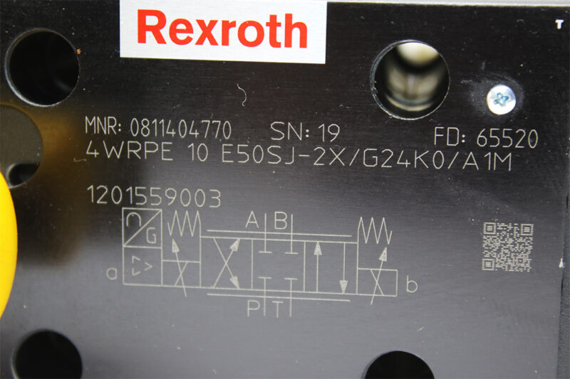 REXROTH 0811404770 PROPORTIONAL VALVE 4WRPE 10 E50SJ-2X/G24K0/A1M