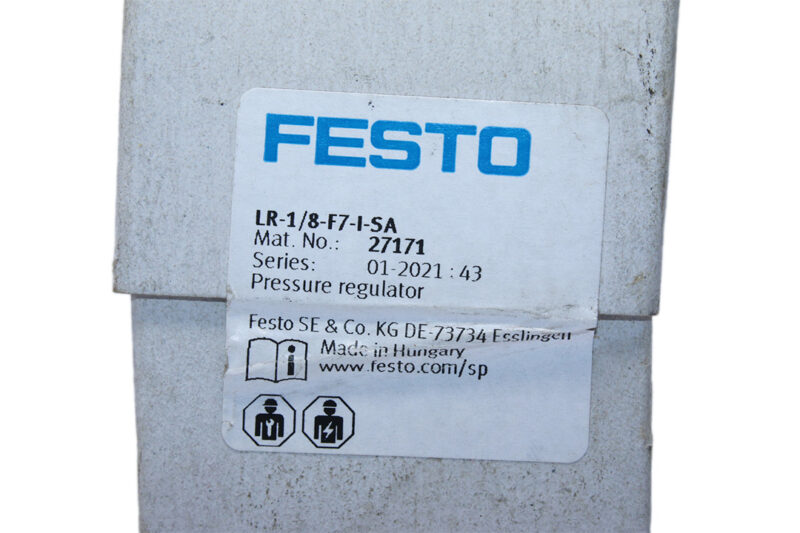FESTO LR -1/8-F7-I -SA PRESSURE REGULATOR 27171