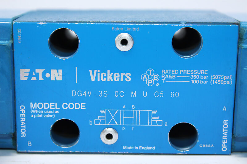VICKERS DG4V 3S 0C M U C5 60 SOLENOID OPERATED DIRECTIONAL VALVE