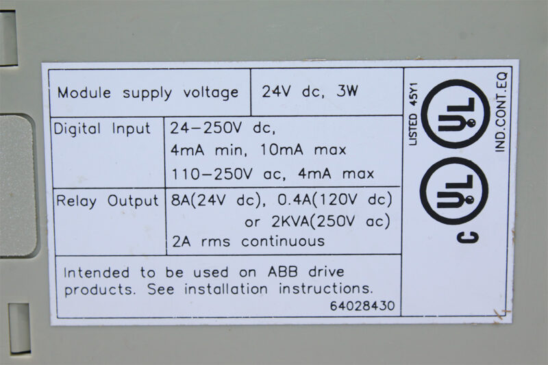 ABB NDIO-02 DIGITAL EXPANSION MODULE - Image 3