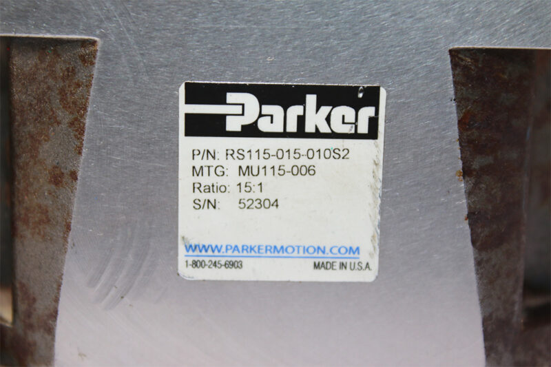 PARKER RS115-015-010S2 RIGHT-ANGLE GEARBOX i=15:1