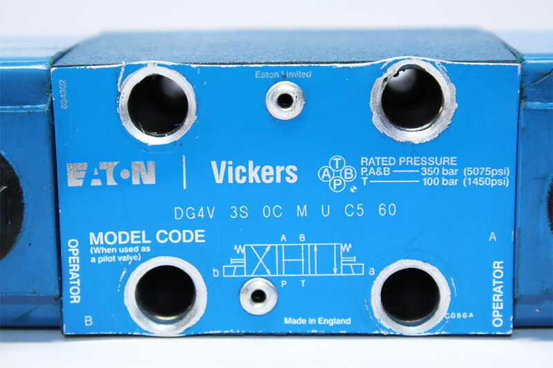 VICKERS DG4V 3S 0C M U C5 60 SOLENOID OPERATED DIRECTIONAL VALVE