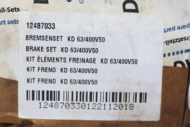 DEMAG KD 63/400V50 BRAKE SET 12487033